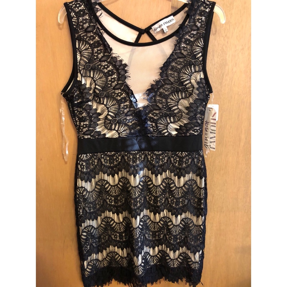 Black and Tan mini dress size L